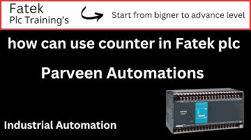 how can use counter in Fatek plc with winprolader software