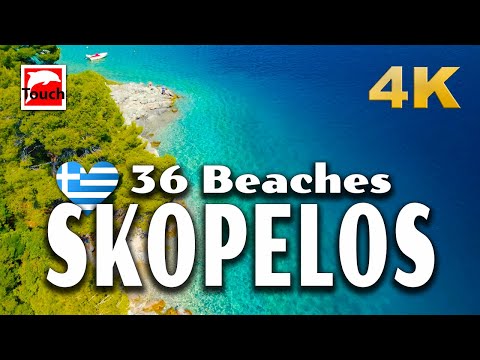 36 Beaches of SKOPELOS, Greece 🇬🇷 ► Travel video, 21 min. 4K Travel in Ancient Greece #TouchGreece