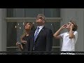 Barron Trump joins Donald and Melania to watch total eclipse