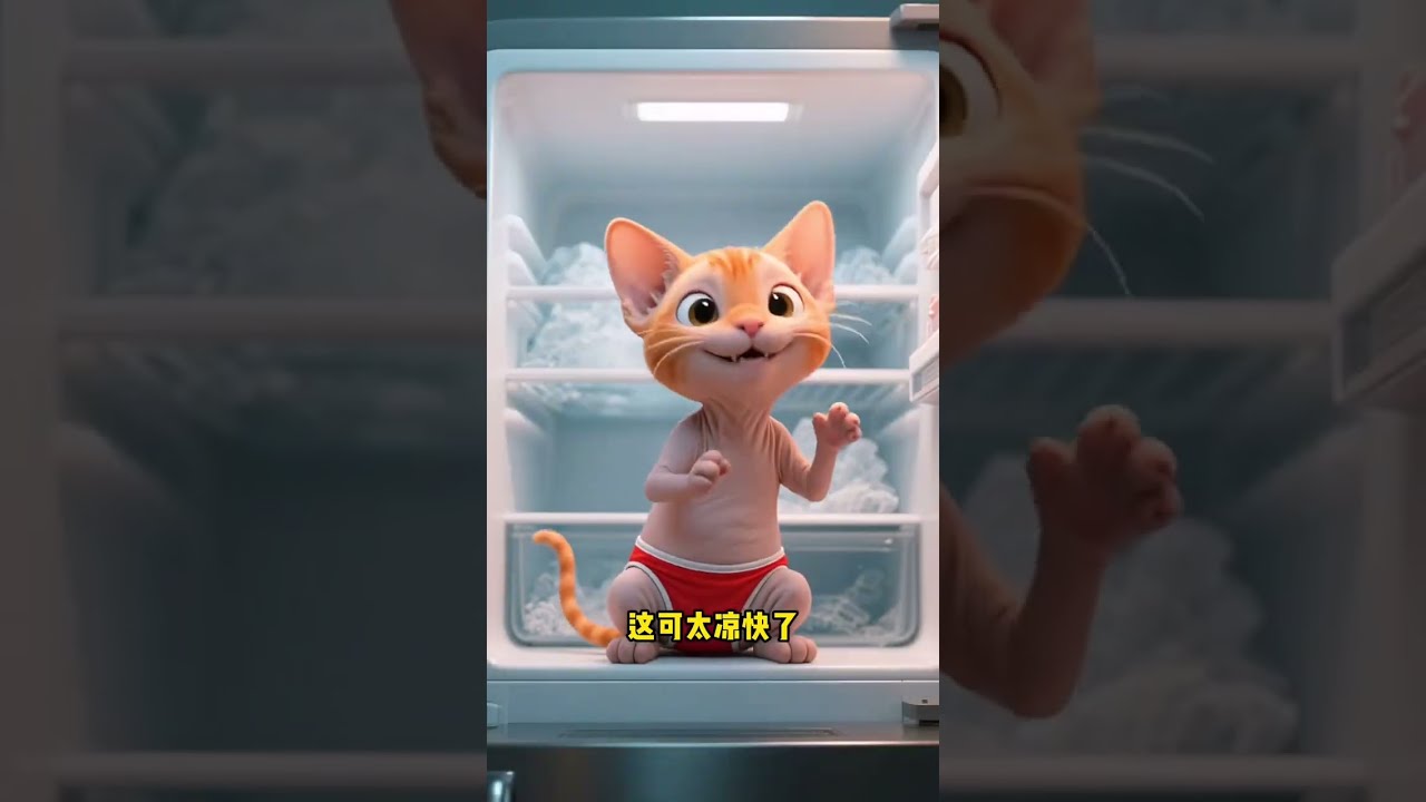 Little Orange Cat Becomes A Hairless In Seconds Cute Pet Debut Plan Kitten Healing Ai Anima