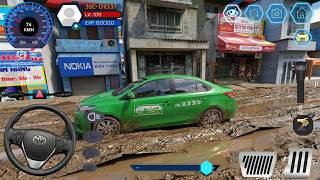 Car Simulator Vietnam #30 | Toyota Vios Mai Linh Taxi Takes Tourists #3 screenshot 2