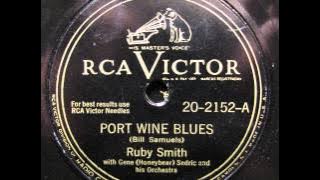 PORT WINE BLUES by Ruby Smith BLUES