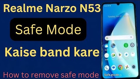 Realme narzo N53 ka safe mode kaise band kare | how to disable safe mode marzi n53 ✅