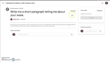 Answering a Question on Google Classroom