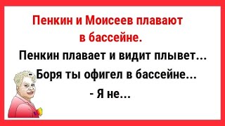 Пенкин и Моисеев в бассейне! Сборник Новых Смешных Анекдотов, Для Супер Настроения!