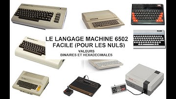 Langage machine 6502 facile pour les nuls n°1, les valeurs binaires et hexadécimales
