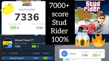 Stud rider game trick #mxplayer ❤️| 7000+ score 😳| #studridertrick #studridergame #mxplayertricks