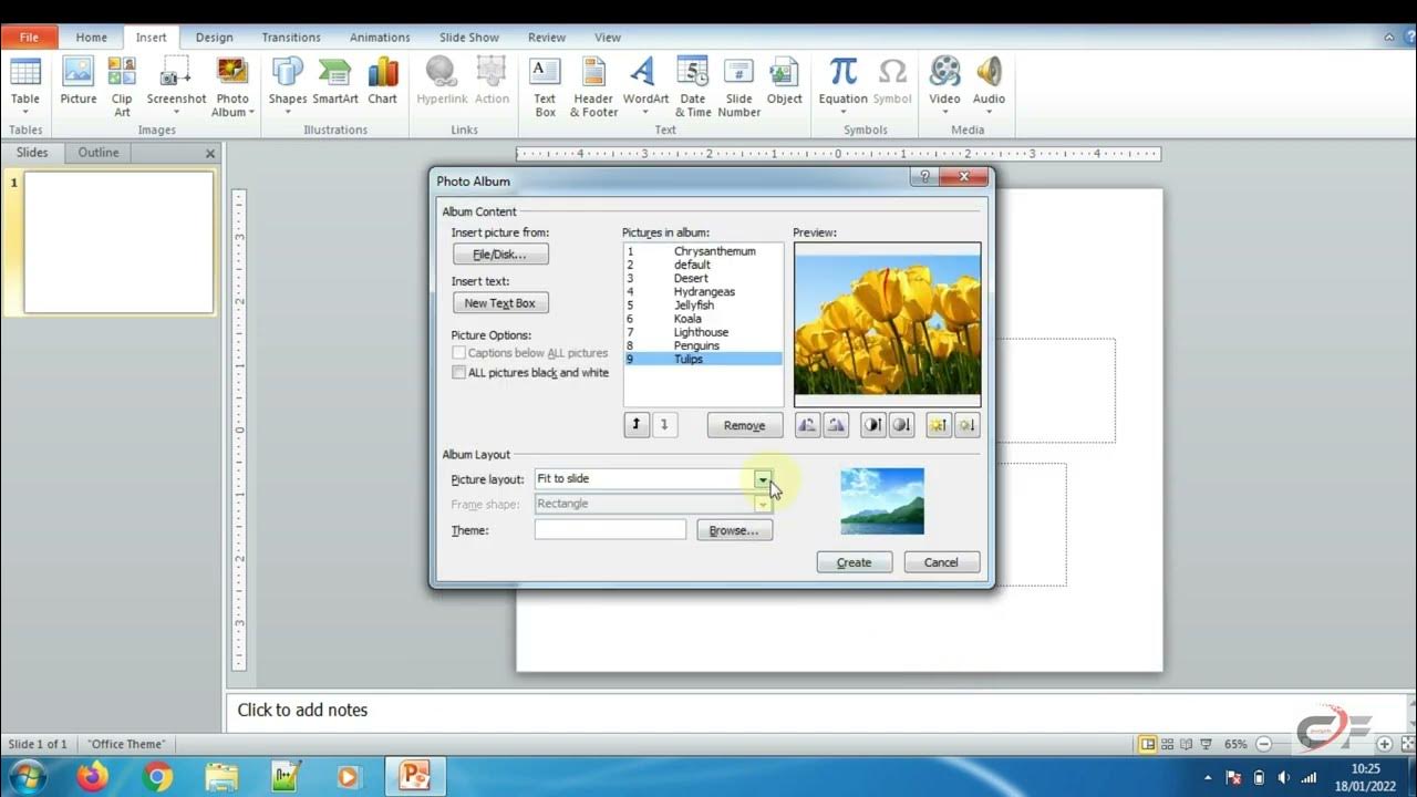 How to create a Photo Album in PowerPoint YouTube