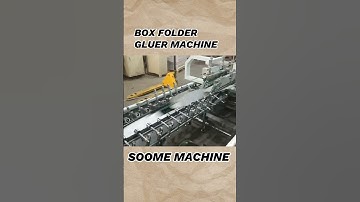 Automatic box folder gluer machine #packing #box #packingmachine