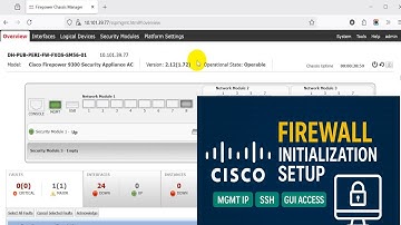 Cisco Firewall Initial Setup | Cisco Firepower 4100/9300 FXOS MGMT IP, SSH & GUI Access Step-by-Step