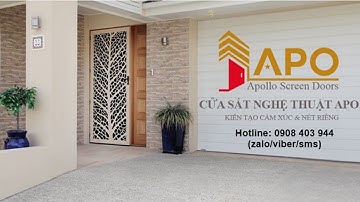 APO - Cửa sắt hoa văn cnc cho căn hộ (Opening 4/10/2021)