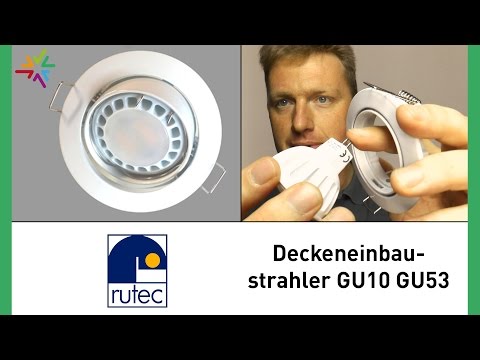 Deckeneinbaustrahler GU5.3/GU10 für LED und Halogen [watt24-Video Nr. 104]