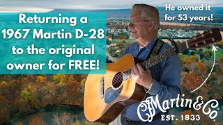 Returning an All Original 1967 @martinguitar D-28 to Raymond, the original owner!