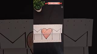 Mothers Day card making | diy mothers Day ideas #art #papercraft #trending #shorts #youtubeshorts