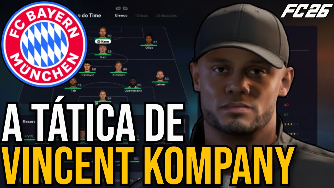 A TÁTICA DO BAYERN DE VINCENT KOMPANY - FC26