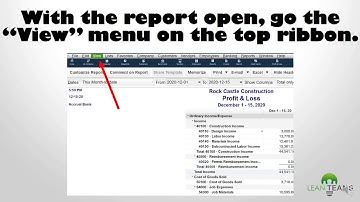 How To Save A Quickbooks Report To Your Icon Bar
