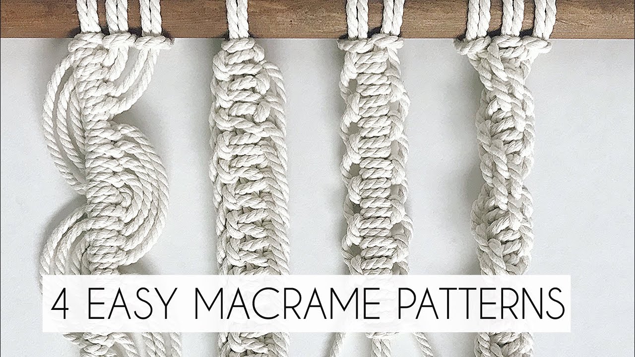 DIY: EASY MACRAME PATTERNS, MACRAME TUTORIAL