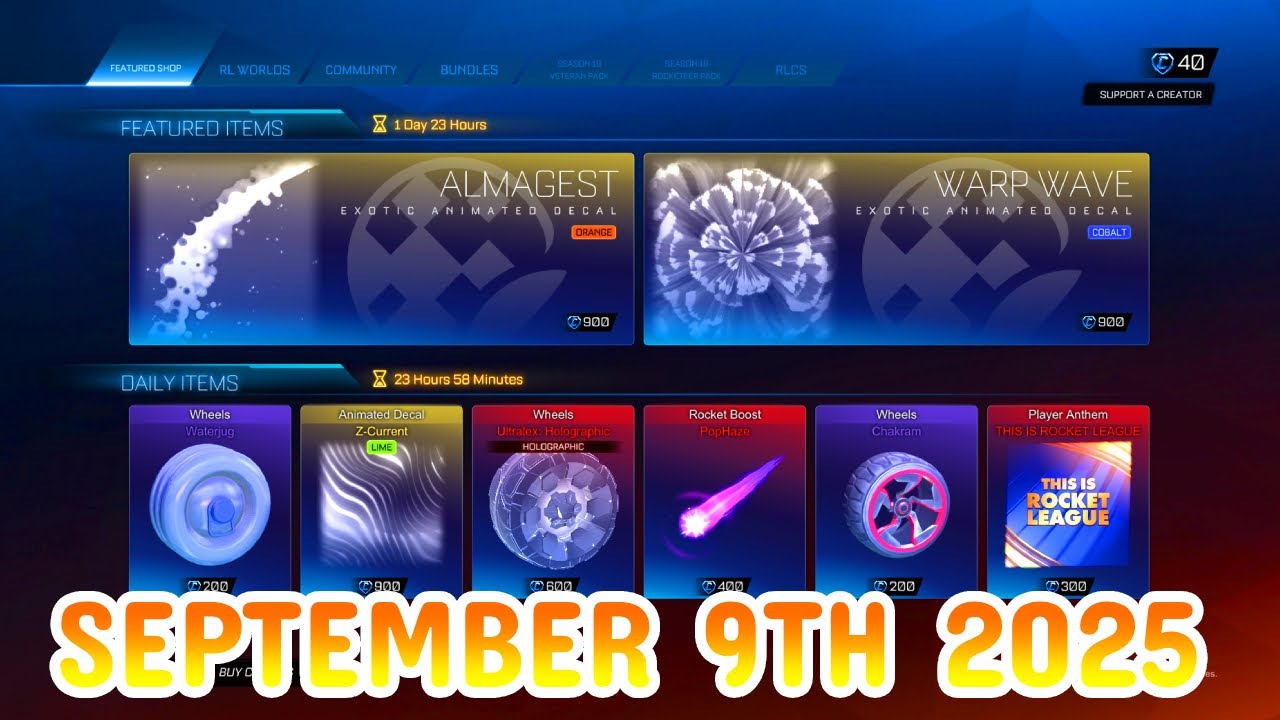 Rocket League ITEM SHOP Daily 