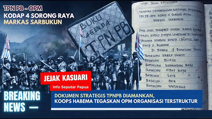 Dokumen Strategis TPNPB diamankan, Koops Habema tegaskan OPM Organisasi Terstruktur