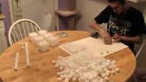 Level 2 Menger sponge (Styrofoam)