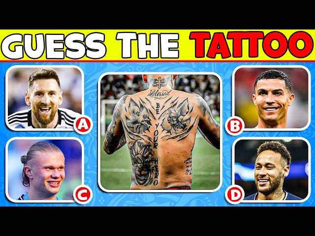 Can You Guess the Football Player by TATTOO❓ 💪 Ronaldo, Neymar, Messi,  Mbappe - YouTube
