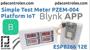 Simple Test Meter PZEM-004 & ESP8266 Platform IoT Blynk App (Complete): PDAControl