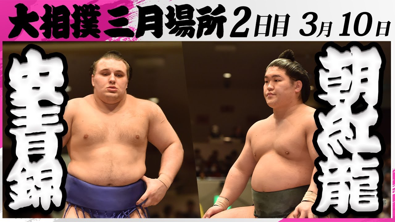 ◆青木増之　「青い城」 桃源会会長 ◆ 大相撲 安青錦ー朝紅龍＜令和7年三月場所・2日目＞SUMO - YouTube