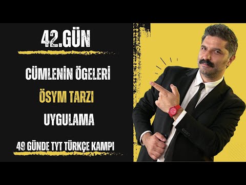 49 Günde TYT Türkçe Kampı / Cümlenin Ögeleri - ÖSYM TARZI - Uygulama / RÜŞTÜ HOCA