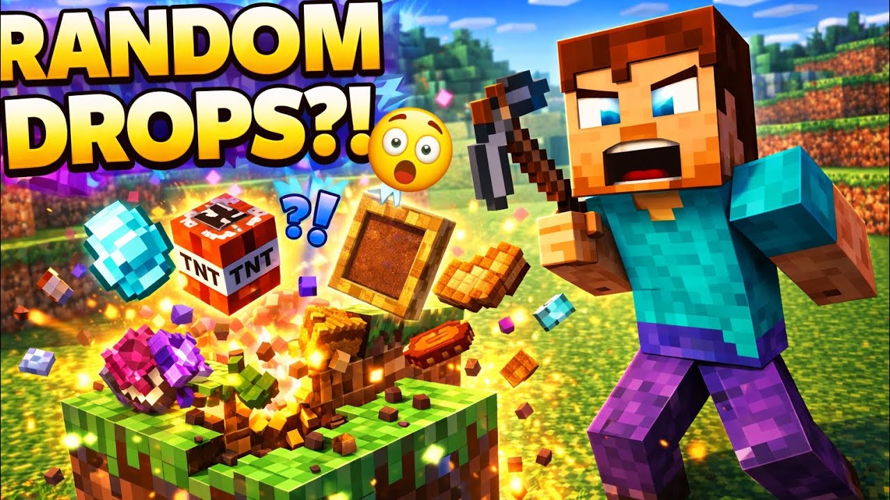 Random Block Drops Every Block Drops RANDOM Itemsโฆ Minecraft Went Crazy ๐ฑ - YouTube