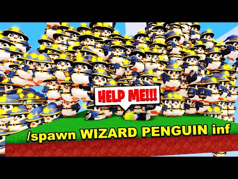 Spawning INFINITE WIZARD PENGUINS.. But THIS HAPPENED! (Roblox Bedwars)