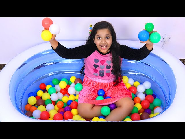 Shfa Bermain Air Dalam Balon Bernyanyi Finger Family Song Nursery Rhymes Learn Color With Balloons class=