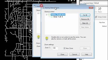 Cleanup a water mains drawing