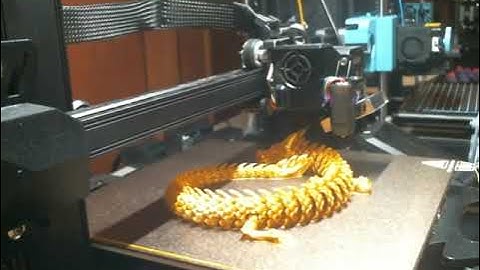 Golden Dragon 3D Print Time-lapse - Creality Ender 3 S1 Pro