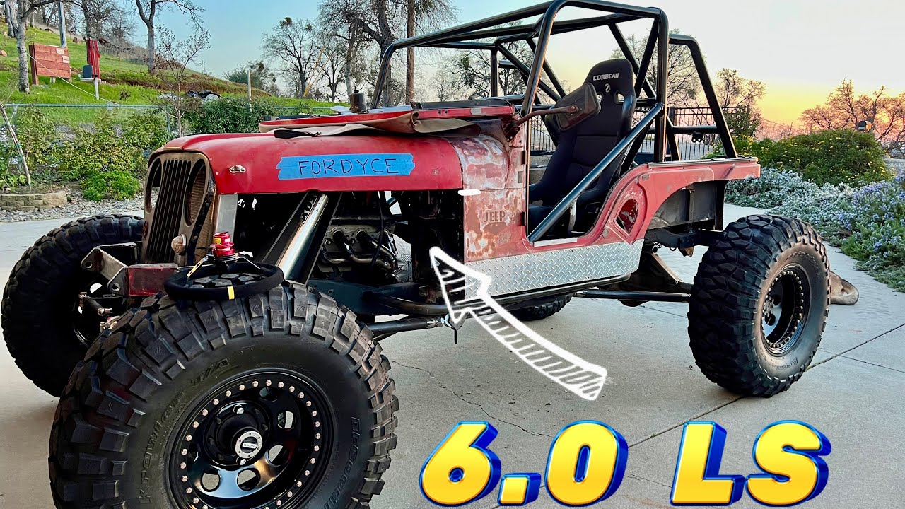 LS Swap with a Dana 300 transfer case , Extreme Jeep Build On a Budget Ep.4