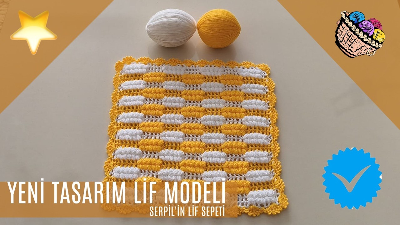 Yeni Model✅️Sade ve zarif Severler✅️Kolay kare lif modeli ve yapılışı