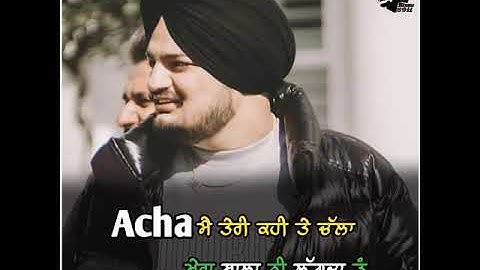 Sidhu Moosewala Dailouge Whatsapp Status | sidhu moose wala status  sidhu moose wala attitude status