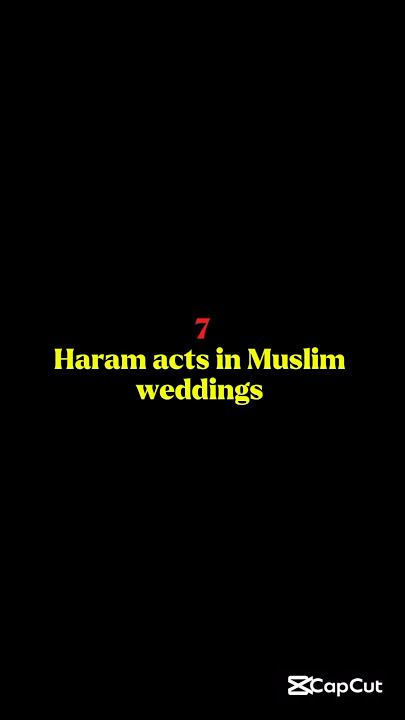 7 Haram acts in Muslim weddings ❌ #islam #shorts #wedding