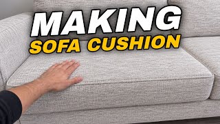 How to Make a Sofa Cushion | Easy DIY Upholstery Tutorial for Beginners