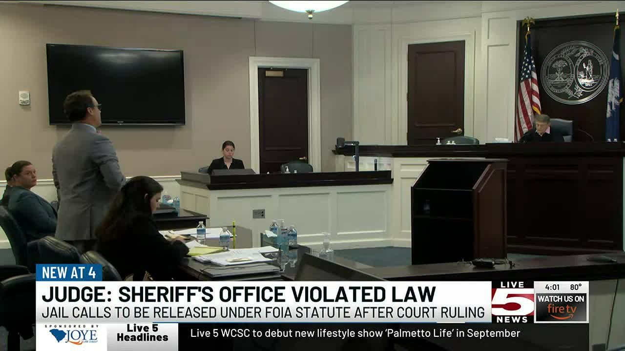 VIDEO: Judge rules Charleston County Sheriff’s Office violated FOIA law