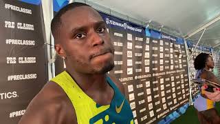 Christian Coleman Wins Diamond League 100m Final at Pre Classic