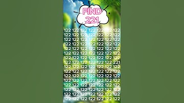 Challenge yourself to FIND 221 in 5sec #pick #your #brain