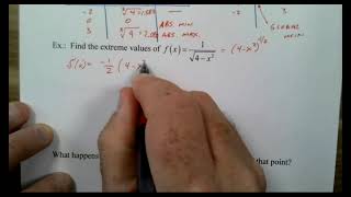 AP BC Calc 5 1 Extreme Values of Functions Revamp