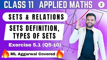 Sets & Relations Applied Maths Class 11 | Ex 5.1(Q5-Q10) | Sri Kautilya | CA Ankush Raj
