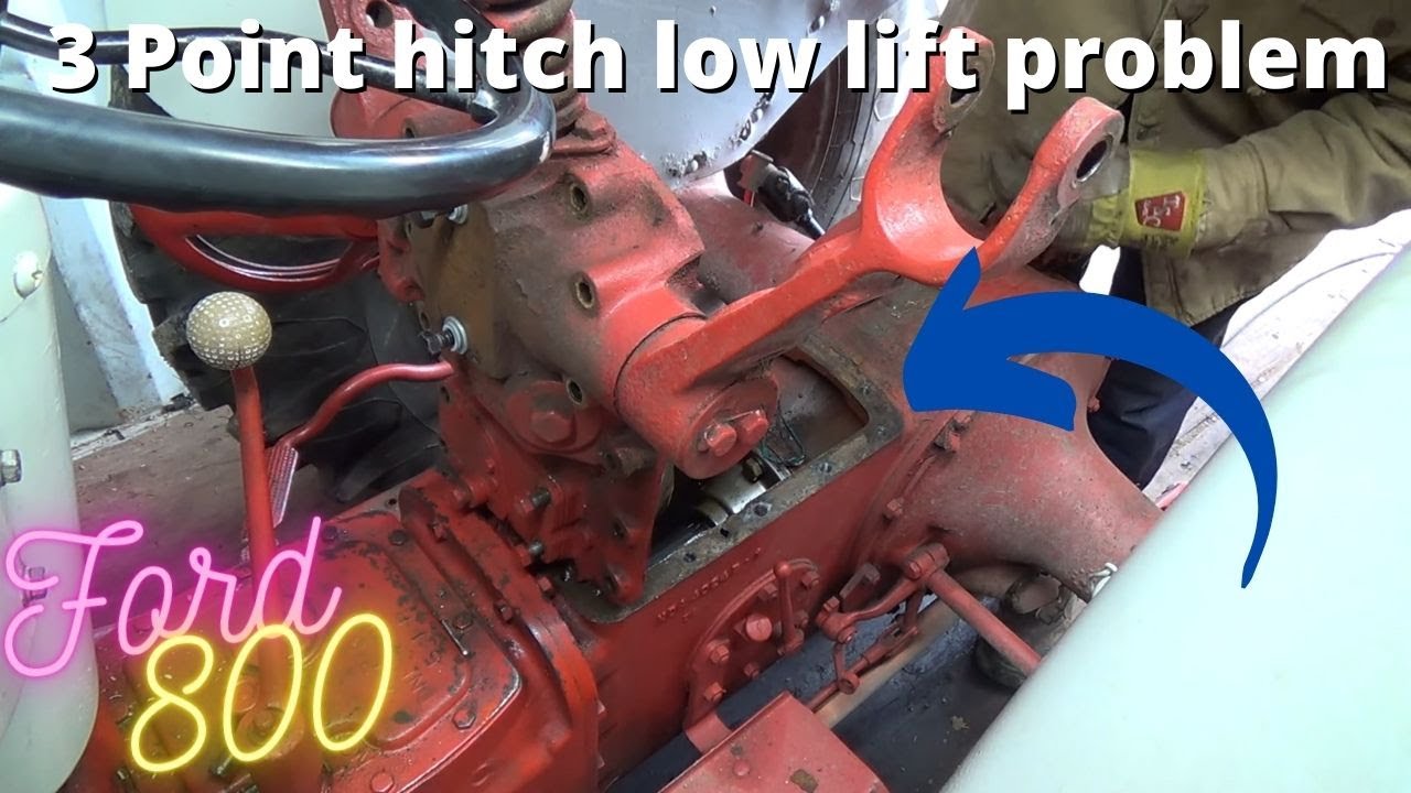 Ford 800 lets pull off the rear top plate and see why the 3pt hitch wont lift high enough
