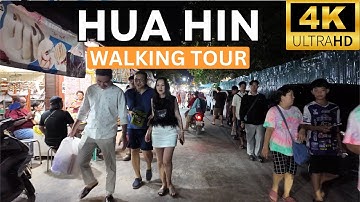 Hua Hin Most Popular Street Market! Thailand Retirement Beach Town!