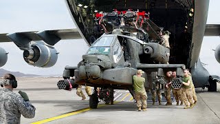 How US Transports its Most Feared Helicopters Inside Gigantic Aircraft