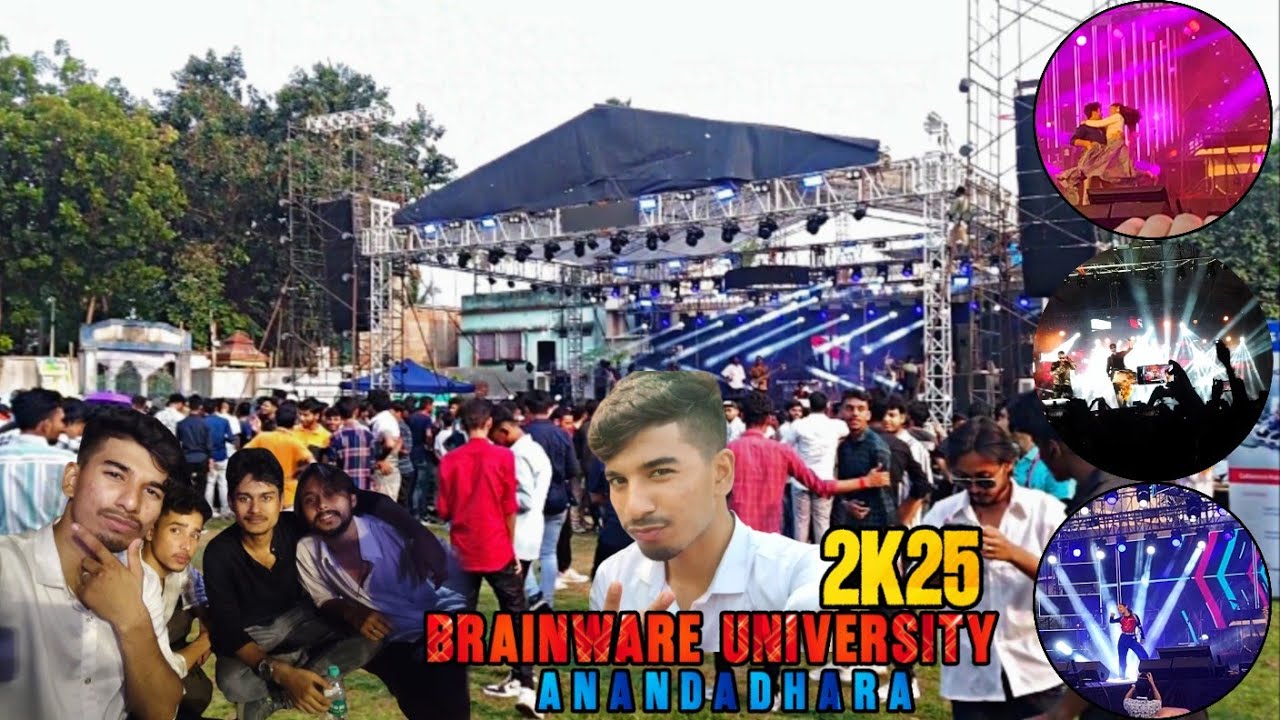 ANNUAL FEST 2K25 In BRAINWARE UNIVERSITY ❤️‍🔥❤️‍🔥 || ANANDADHARA || In Kolkata Barasat || ❤️‍🔥❤️‍🔥