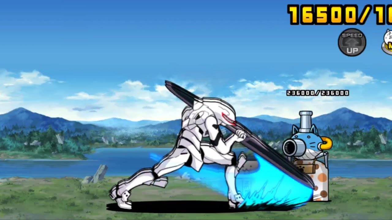 エヴァシリーズ(量産機)8体同時処理【にゃんこ大戦争】