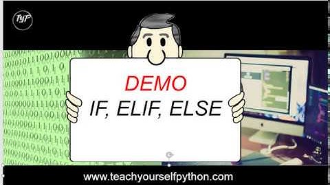 #6a-if-else-elif - CodingDemo - absolute beginner series by www.teachyourselfpython.com