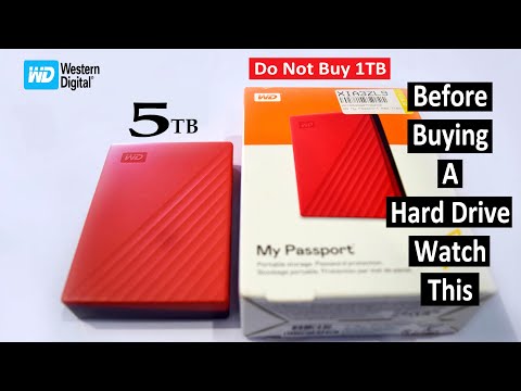 WD 5 TB External Hard Disk Drive With 5 TB Cloud Storage Red Compact Size